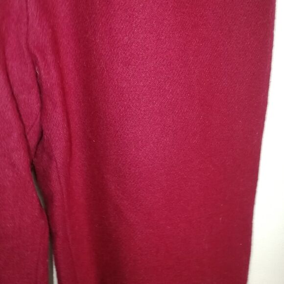 𝅺VINTAGE Red Spanish Winter Style High-Rise Tapered Trouser Pants Size Small - Picture 7 of 13